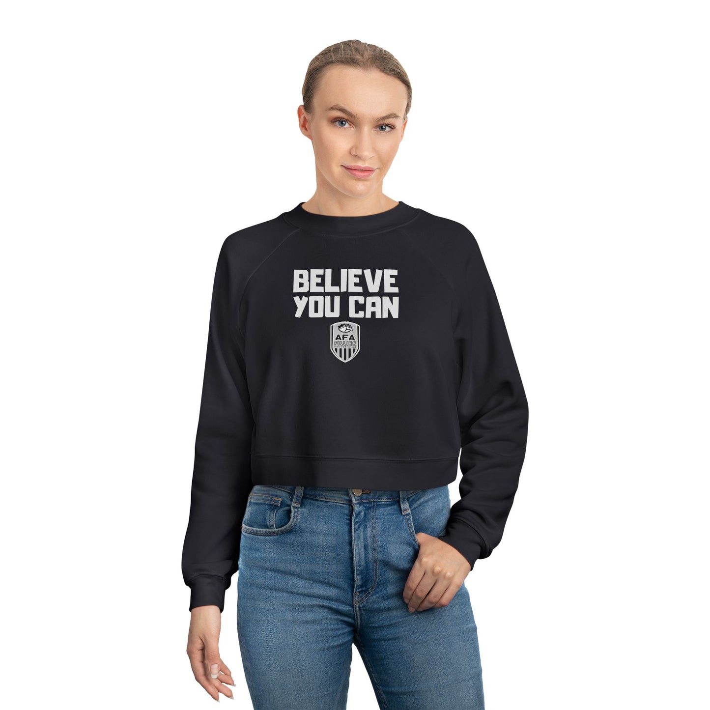AFA Believe You Can Women's Cropped Fleece Pullover