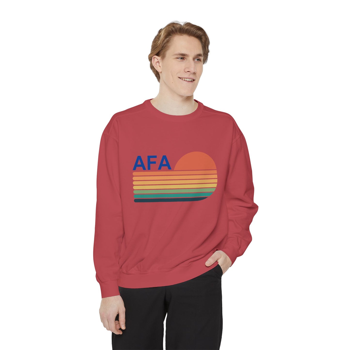 AFA Retro Sunset Gradient Aviator Sweatshirt