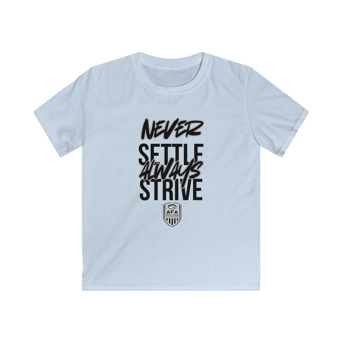 Fillies Never Settle, Always Strive Youth Shirt