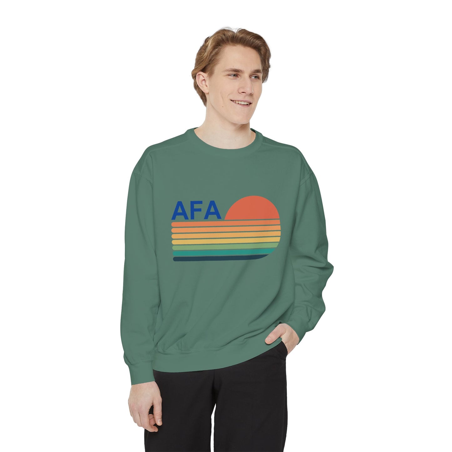 AFA Retro Sunset Gradient Aviator Sweatshirt