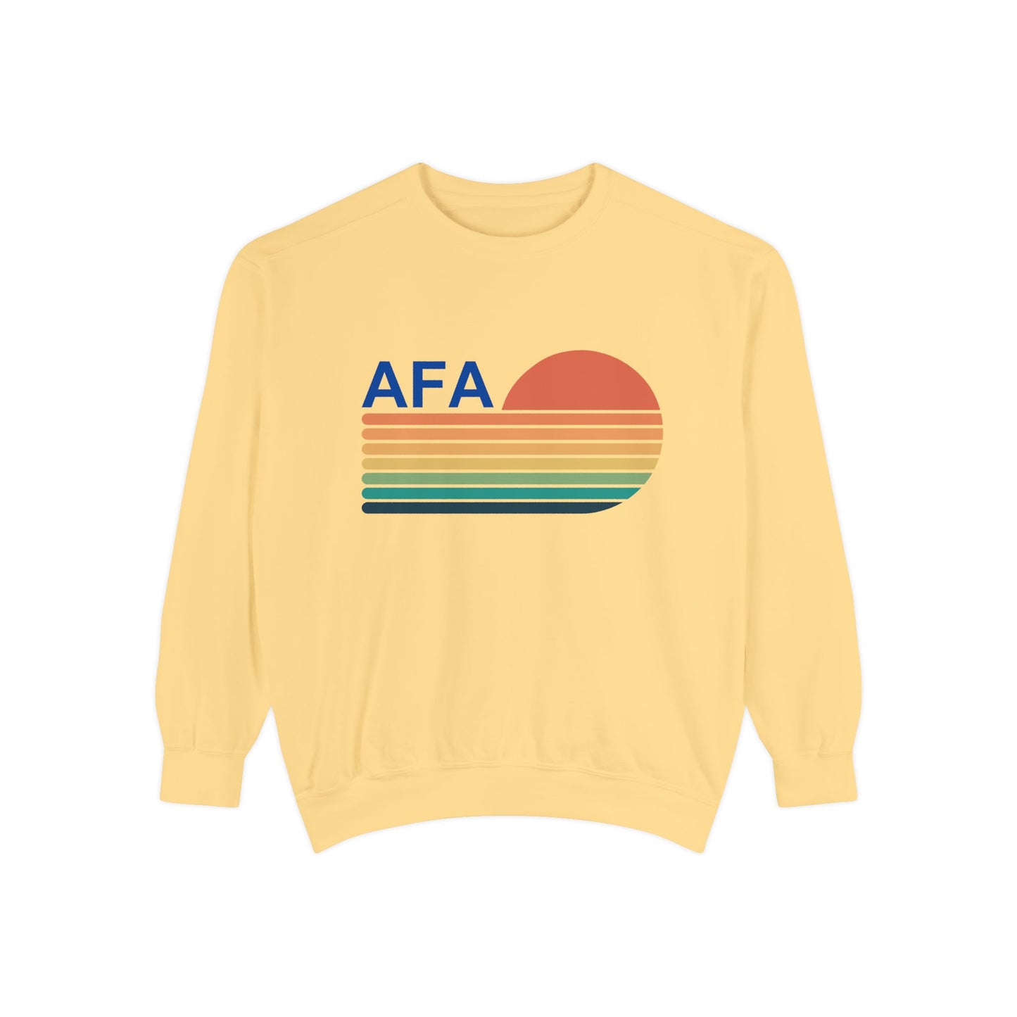 AFA Retro Sunset Gradient Aviator Sweatshirt
