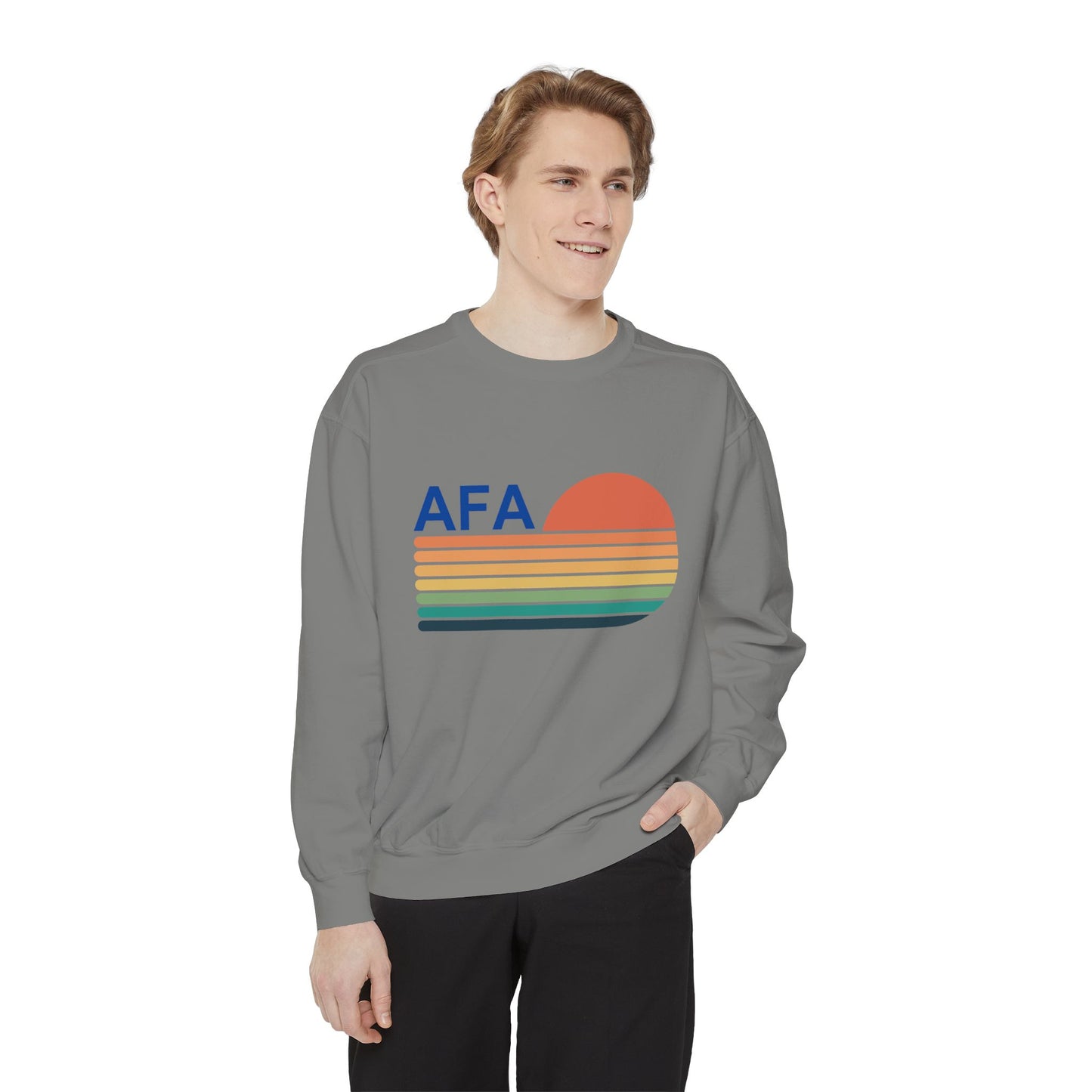 AFA Retro Sunset Gradient Aviator Sweatshirt