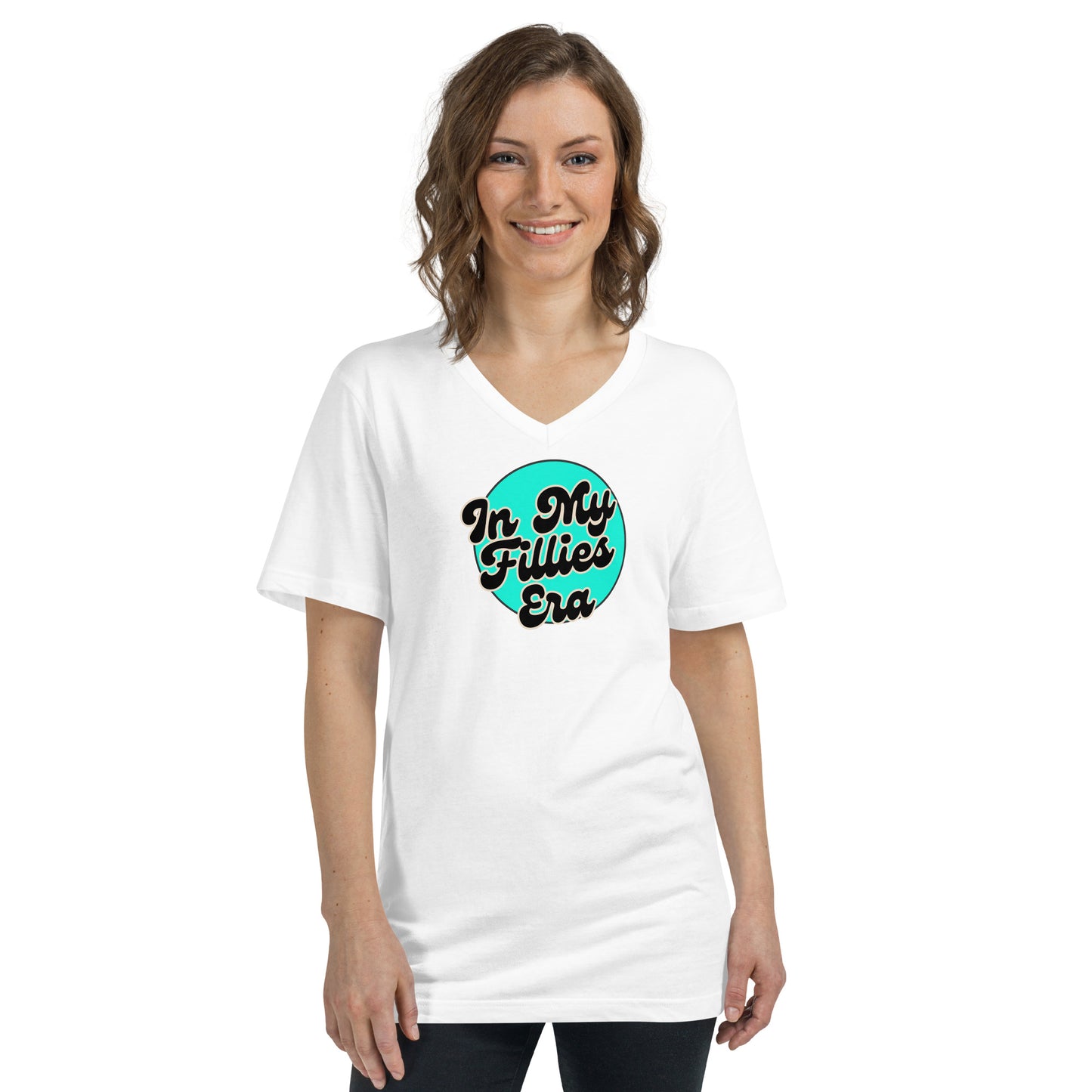 Light Green In My Fillies Era Short Sleeve V-Neck T-Shirt
