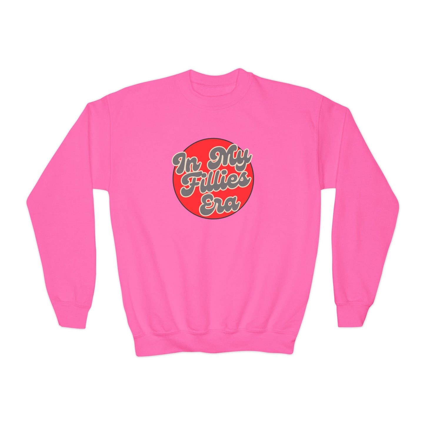 Red In My Fillies Era Youth Crewneck Sweatshirt