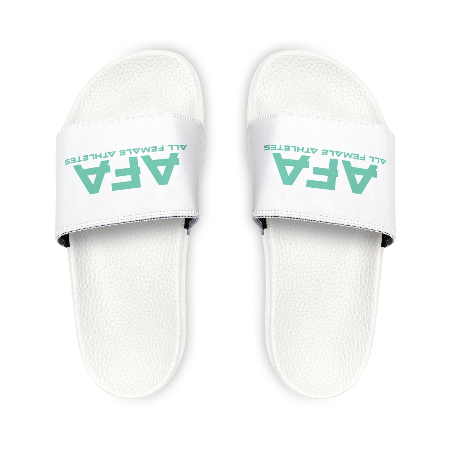 Light Green All Female Athletes Men's PU Slide Sandals