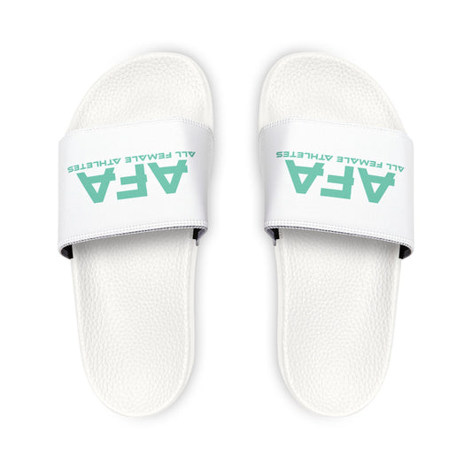 Light Green All Female Athletes Men's PU Slide Sandals