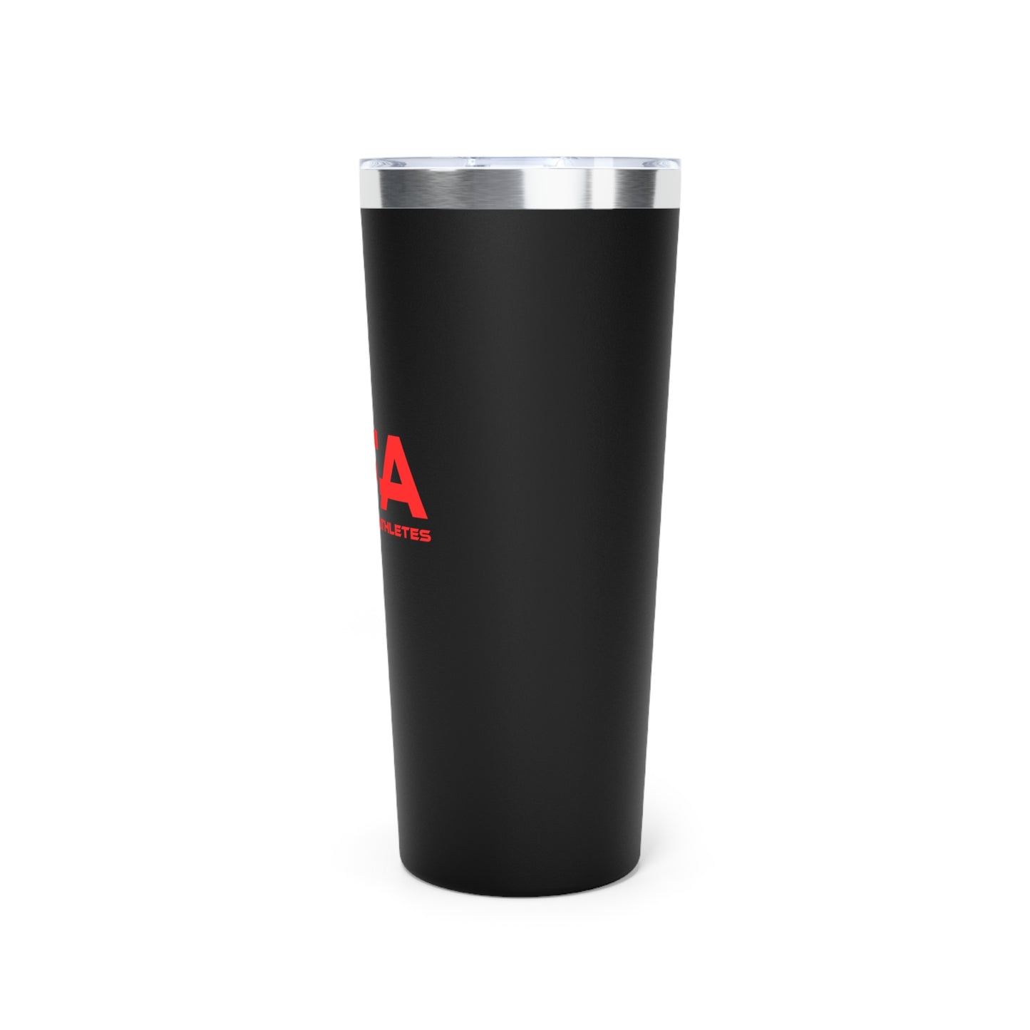 Black and Red All Female Athletes Copper Vacuum Insulated Tumbler, 22oz