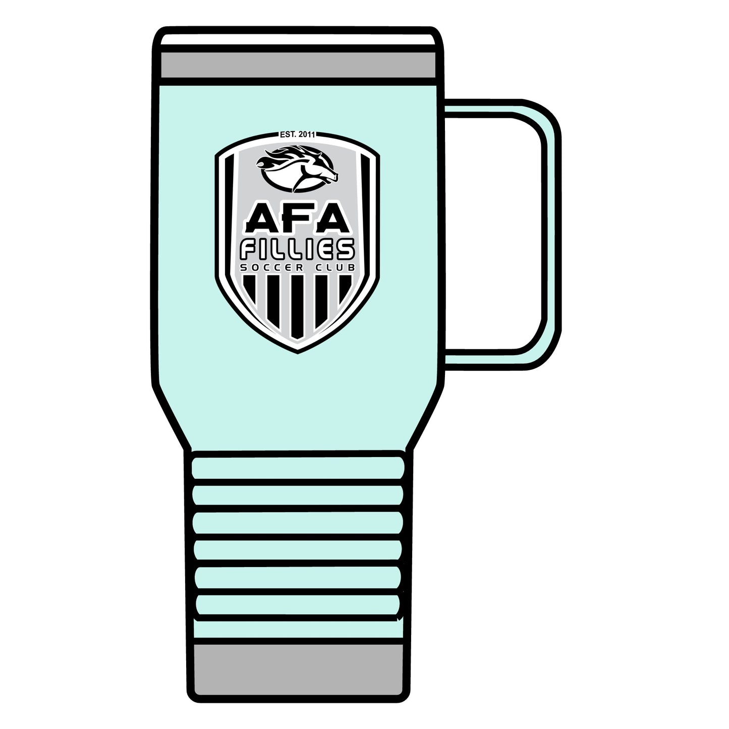 AFA Fillies Shield Travel Mug, 20oz