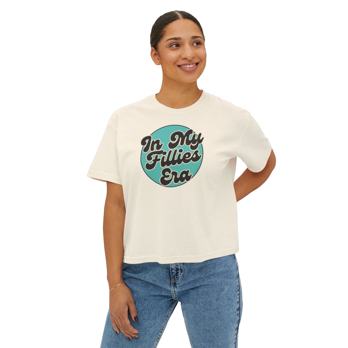 Light Green In My Fillies Era Women's Boxy Tee