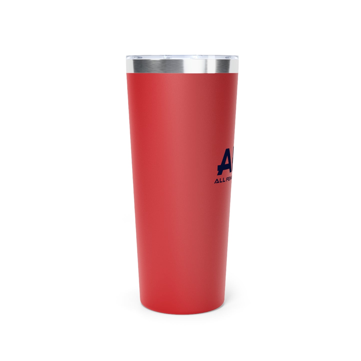 Black and Red All Female Athletes Copper Vacuum Insulated Tumbler, 22oz