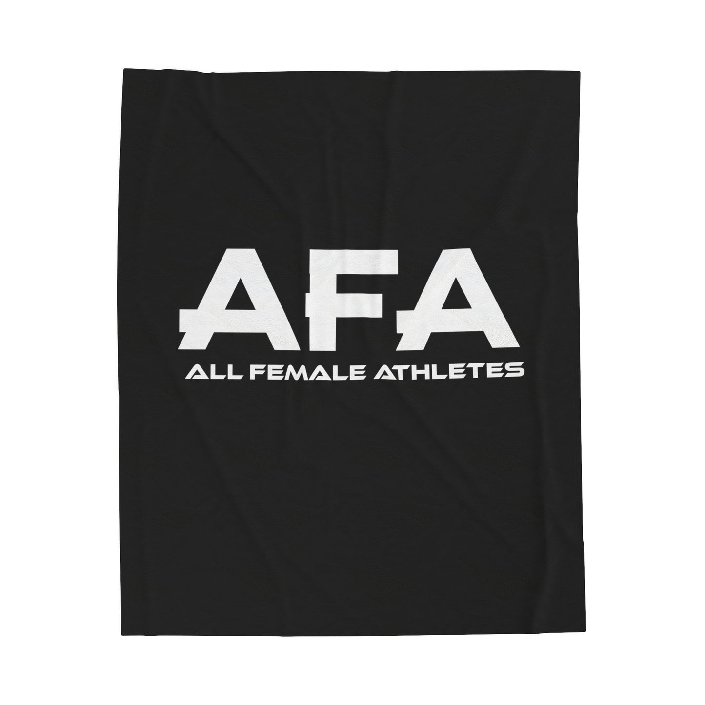 White All Female Athletes Velveteen Plush Blanket