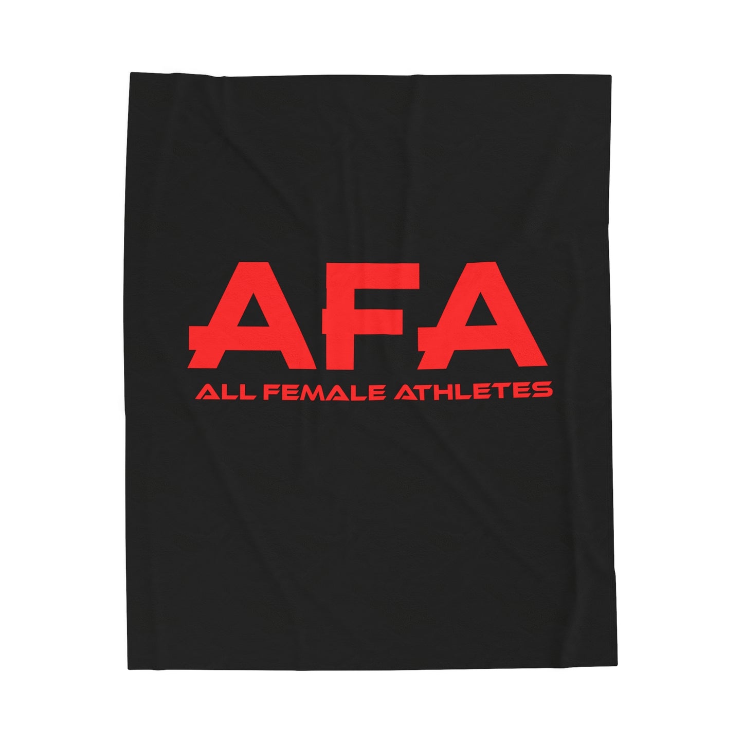 Red All Female Athletes Velveteen Plush Blanket