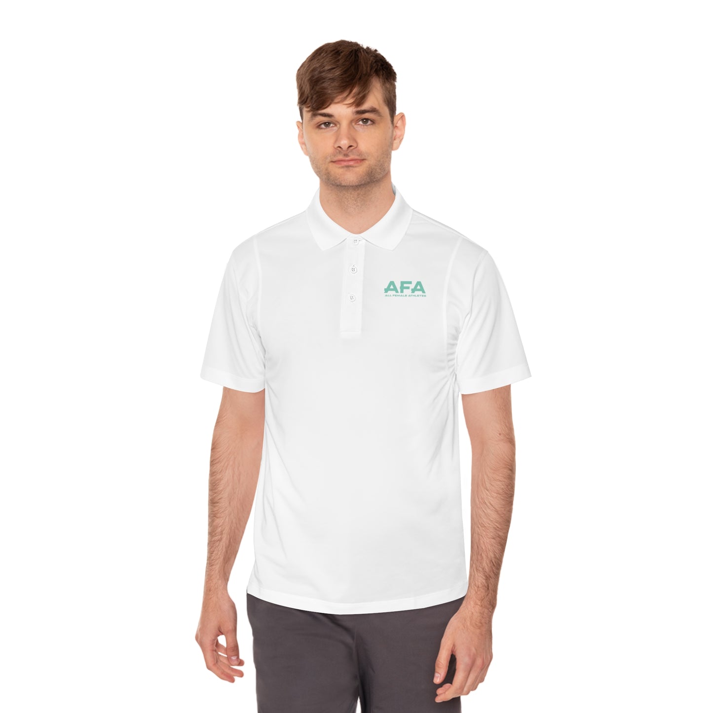 Light Green All Female Athletes Men's Sport Polo Shirt