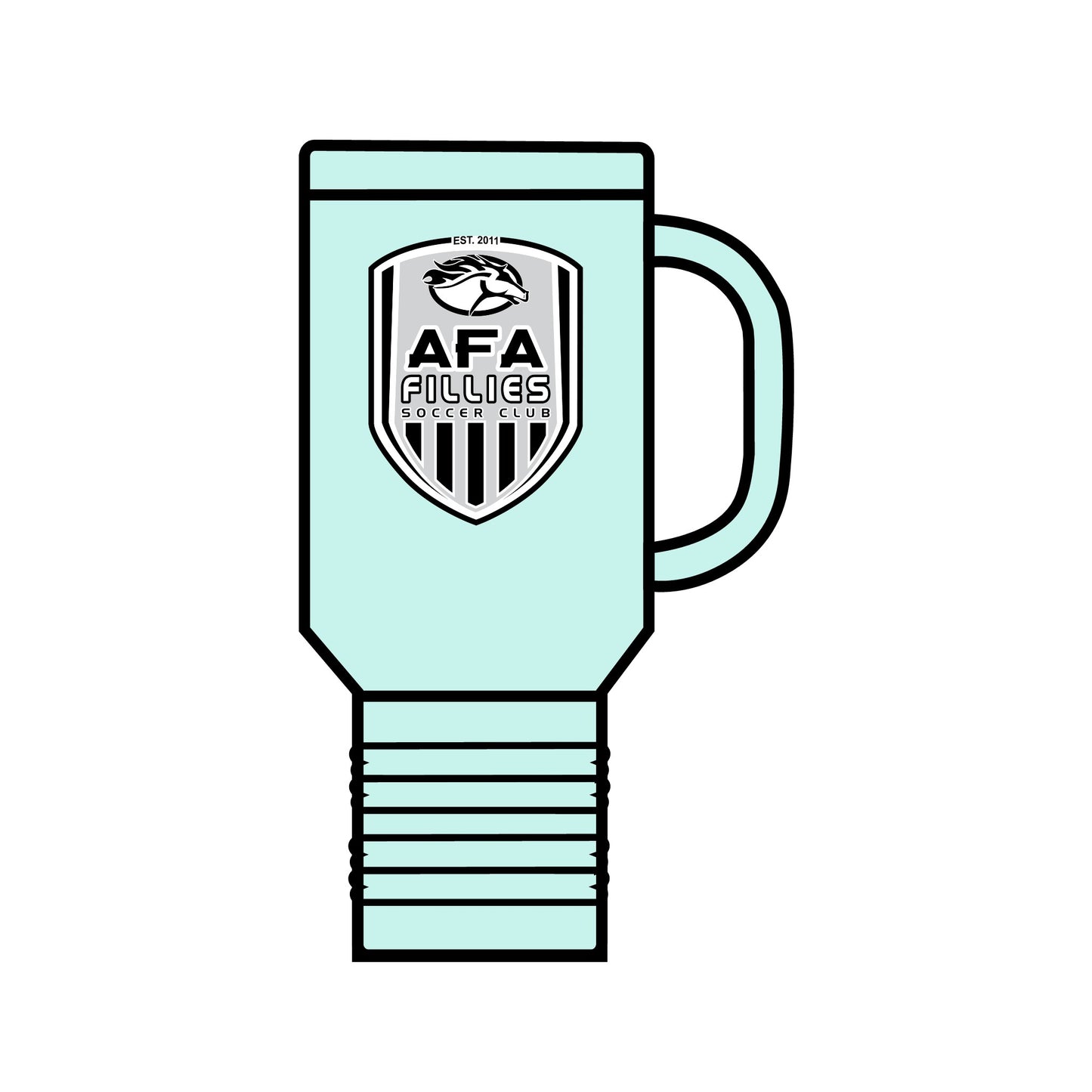 AFA Fillies Shield Insulated Travel Mug, 40oz