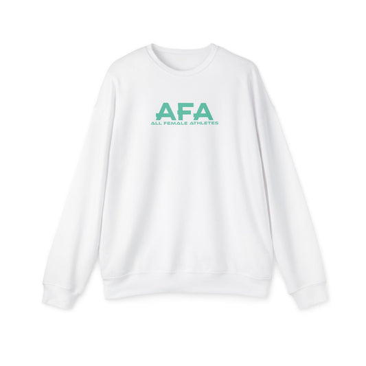 Teal All Female Athlete Unisex Drop Shoulder Sweatshirt