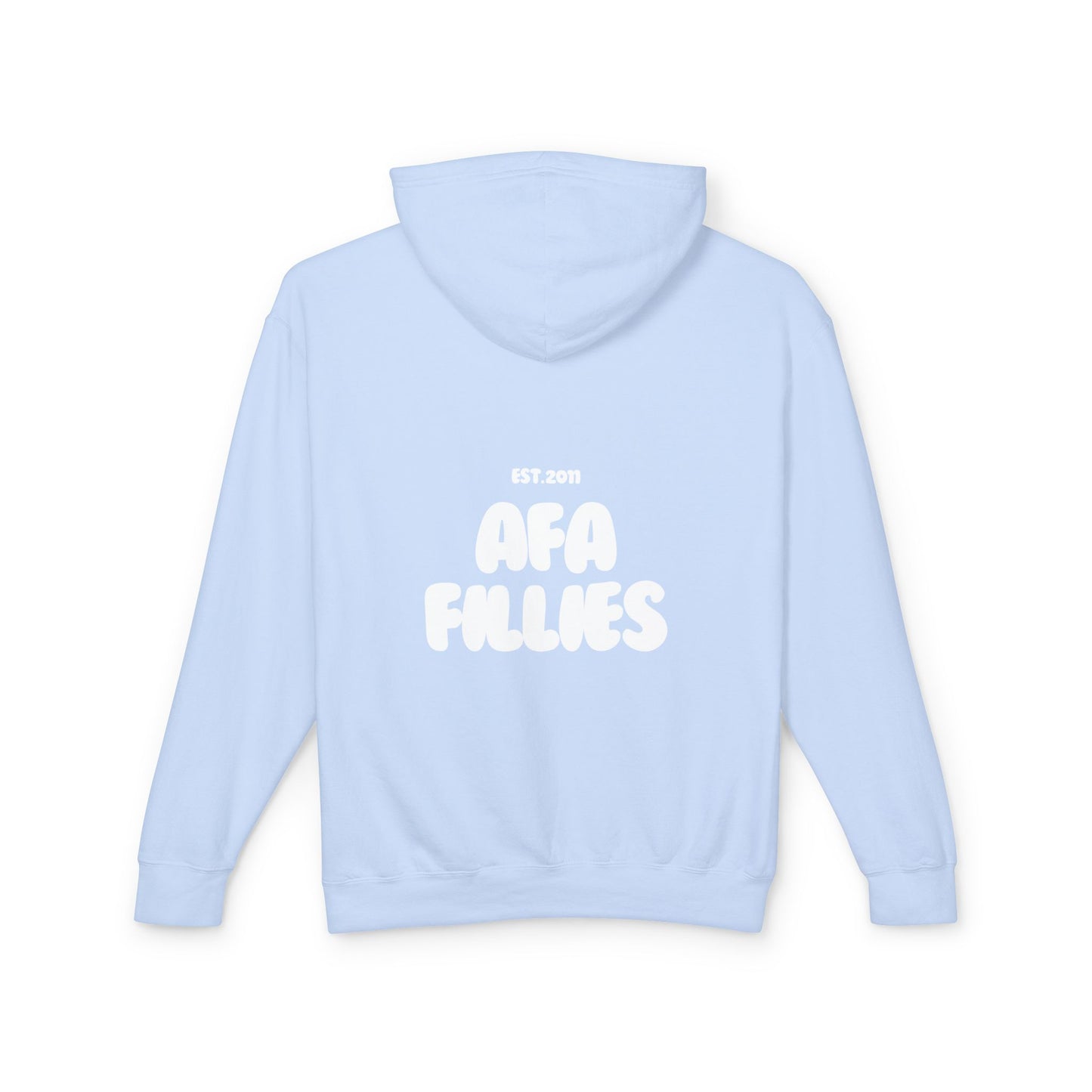 AFA Bubble Font Unisex Lightweight Hooded Sweatshirt-No Front Pocket