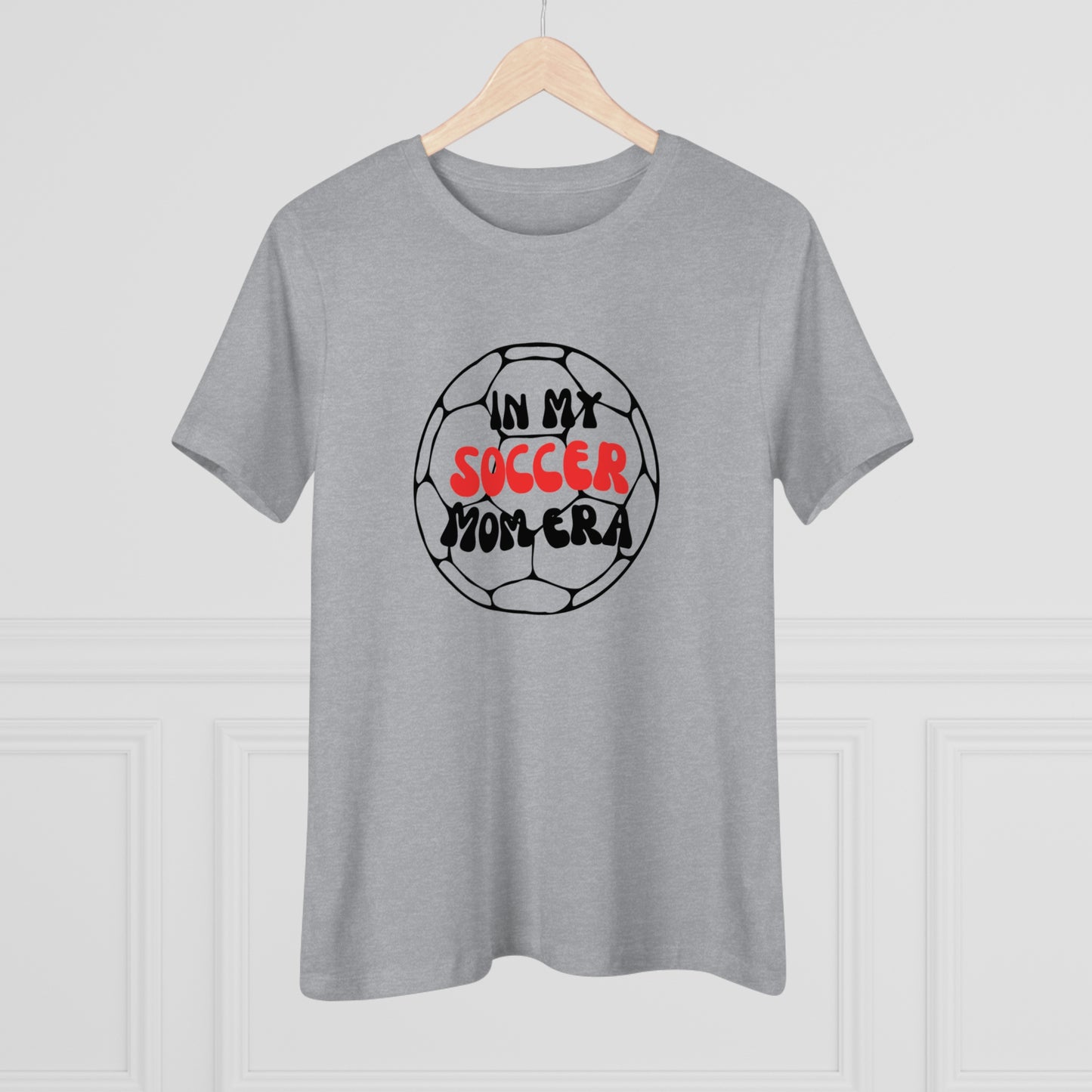 Red In My Soccer Mom Era Women's Cotton Tee