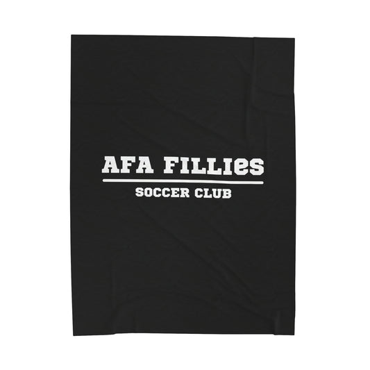 White AFA Velveteen Plush Blanket