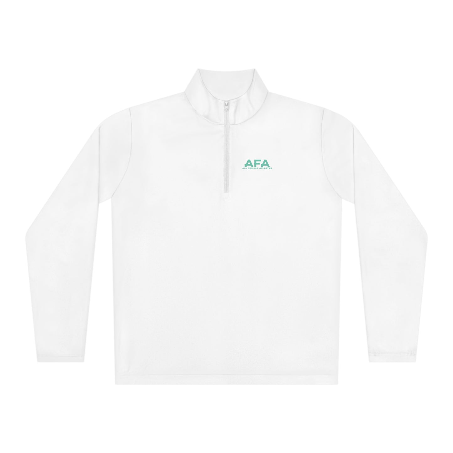 Light Green All Female Athletes Unisex Quarter-Zip Pullover