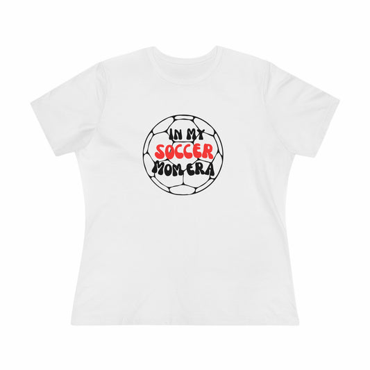 Red In My Soccer Mom Era Women's Cotton Tee