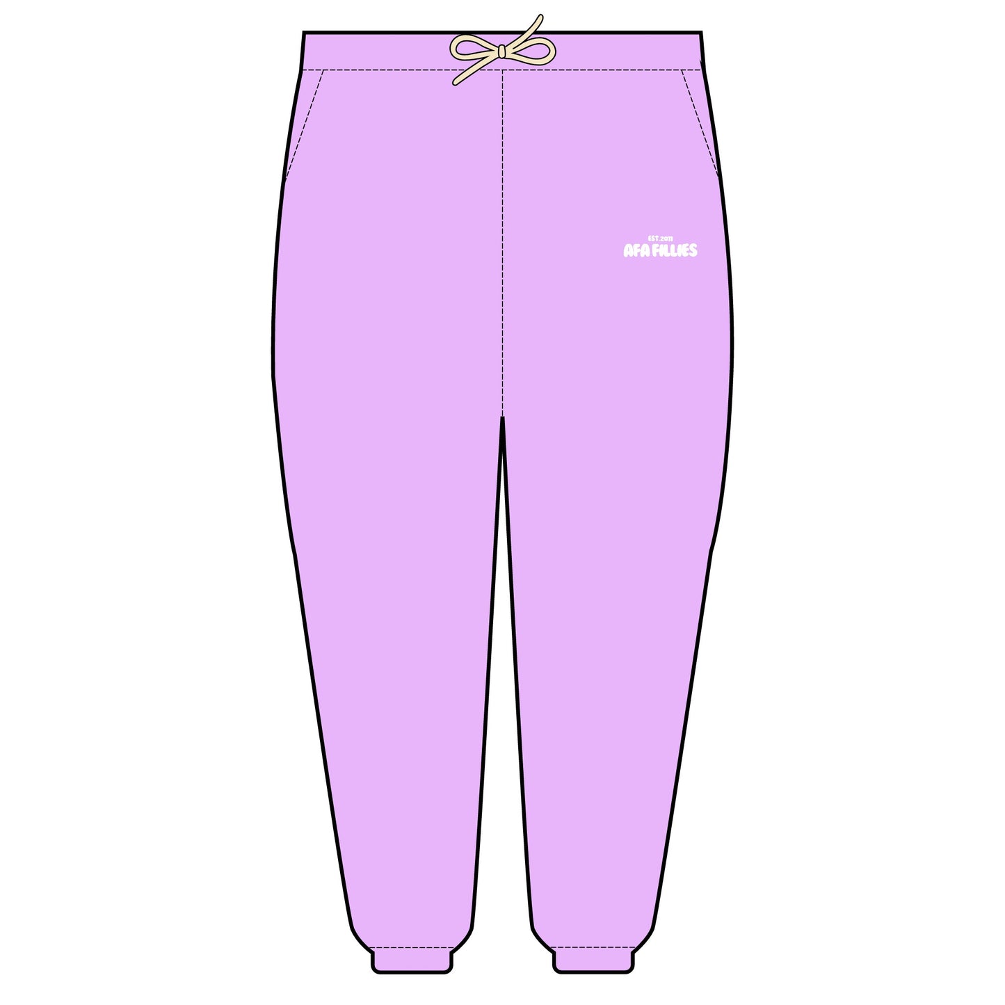 AFA Bubble Font Unisex Garment-Dyed Lightweight Fleece Sweatpants