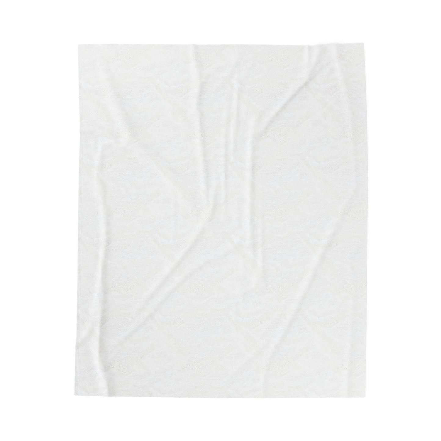 White AFA Velveteen Plush Blanket