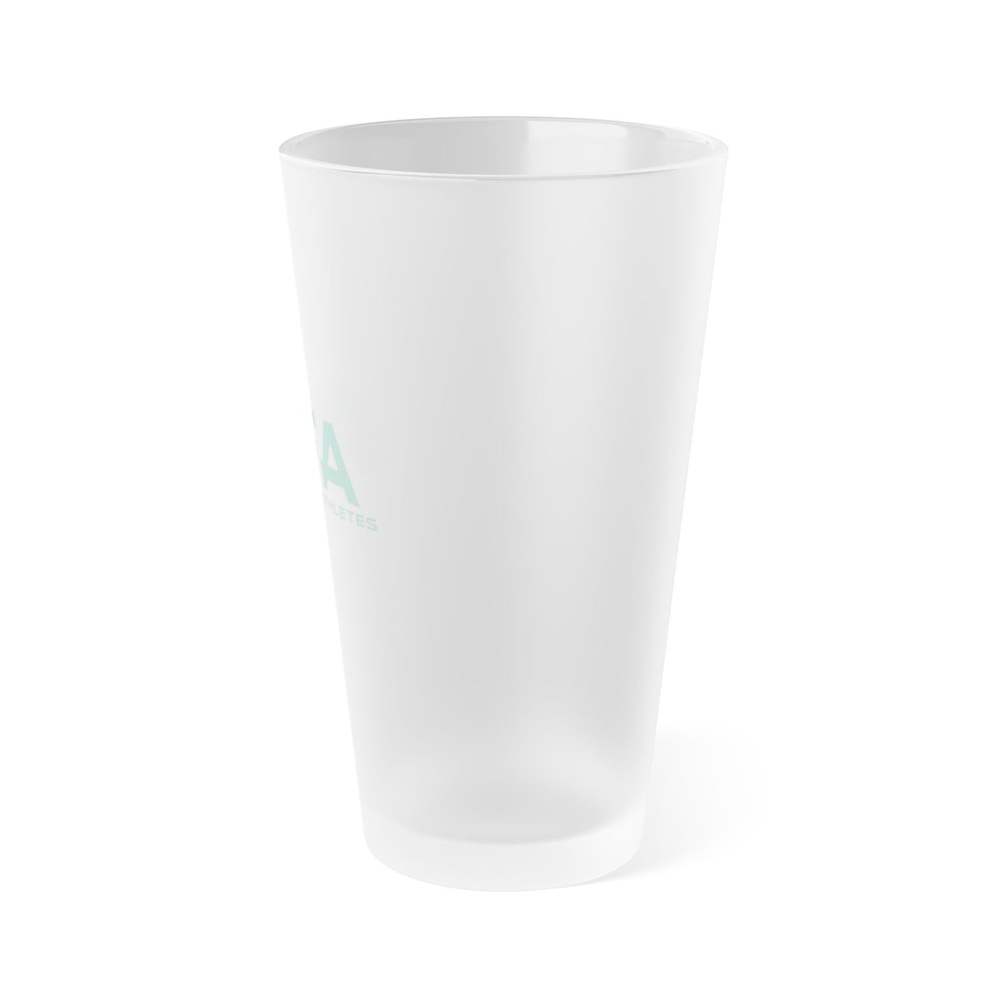 Light Green All Female Athletes Frosted Pint Glass, 16oz