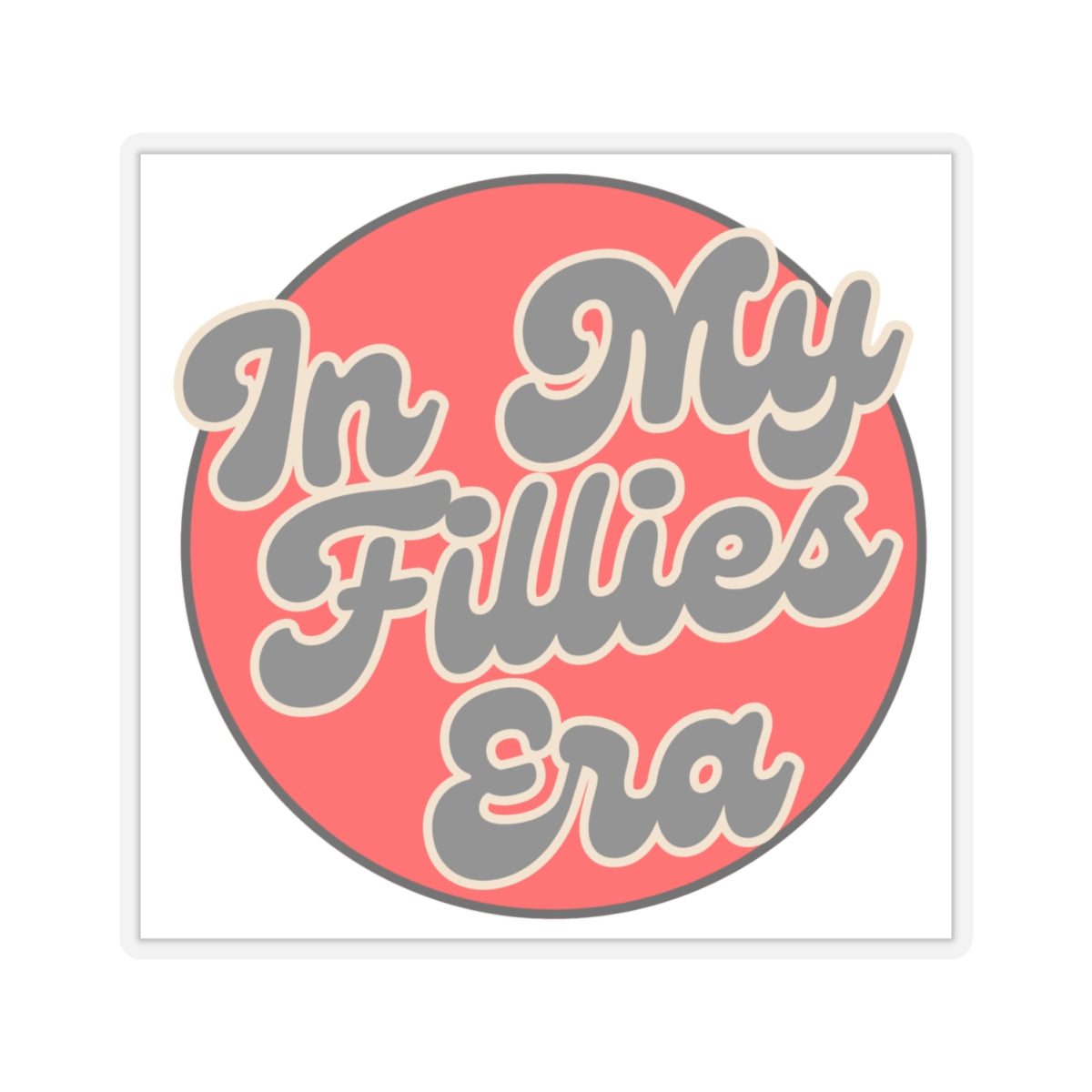 Red In My Fillies Era Stickers