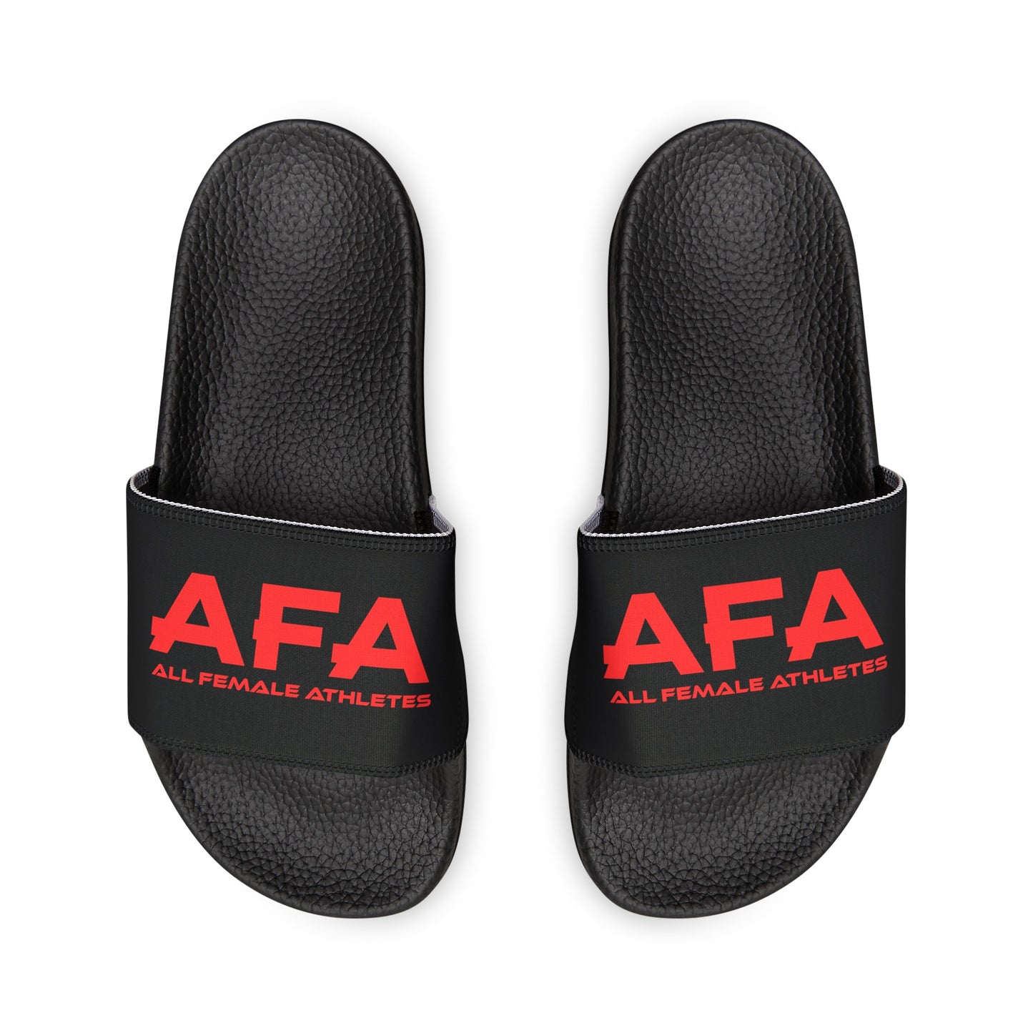 Red All Female Athletes Women's PU Slide Sandals