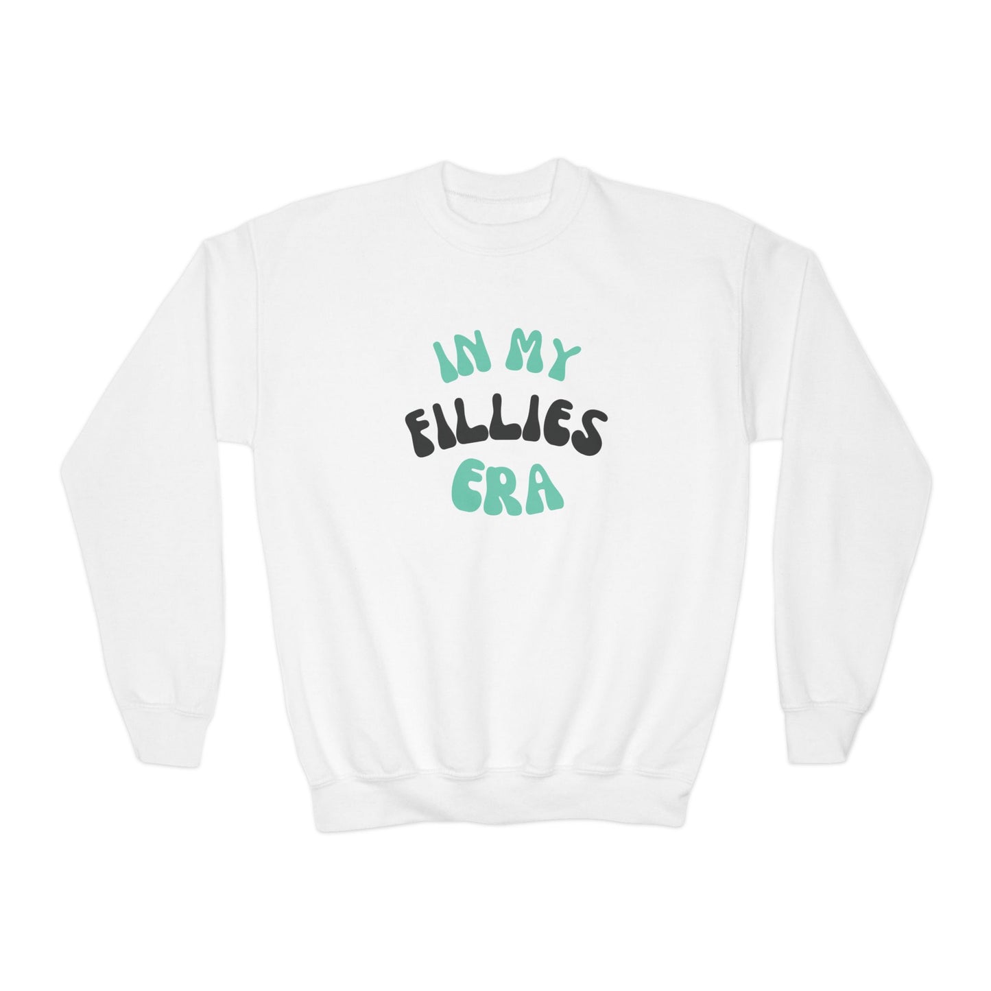 Light Green In My Fillies Era Youth Crewneck Sweatshirt