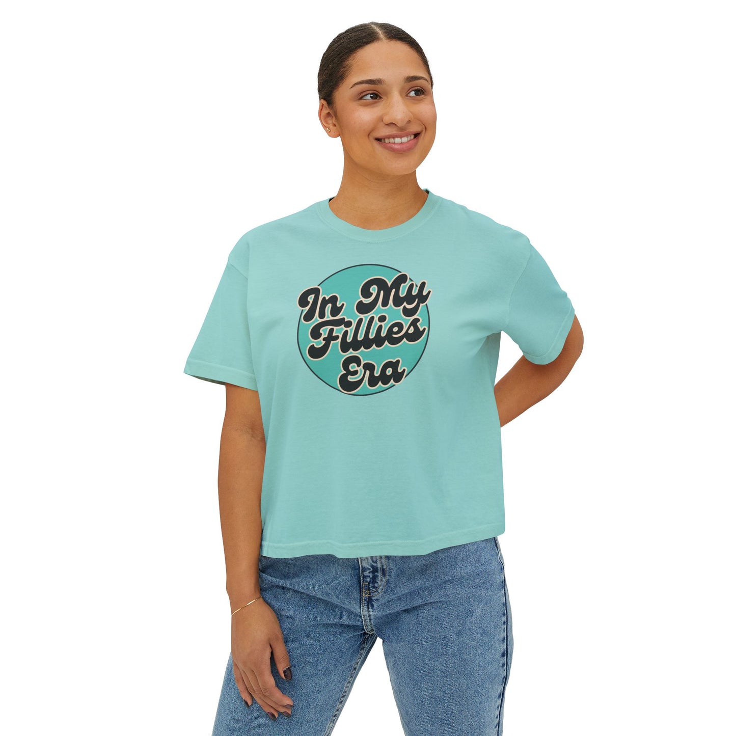 Light Green In My Fillies Era Women's Boxy Tee