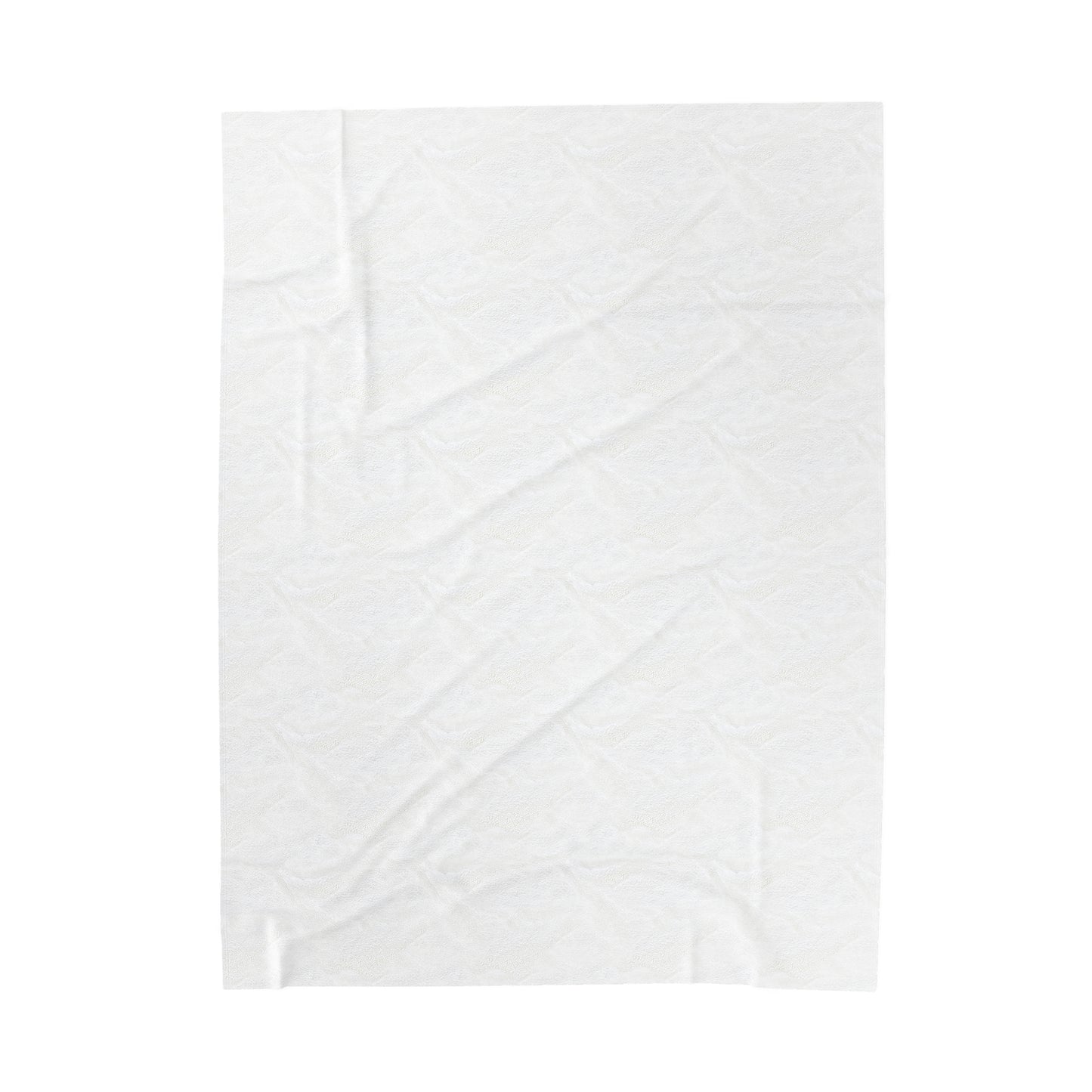 White AFA Velveteen Plush Blanket