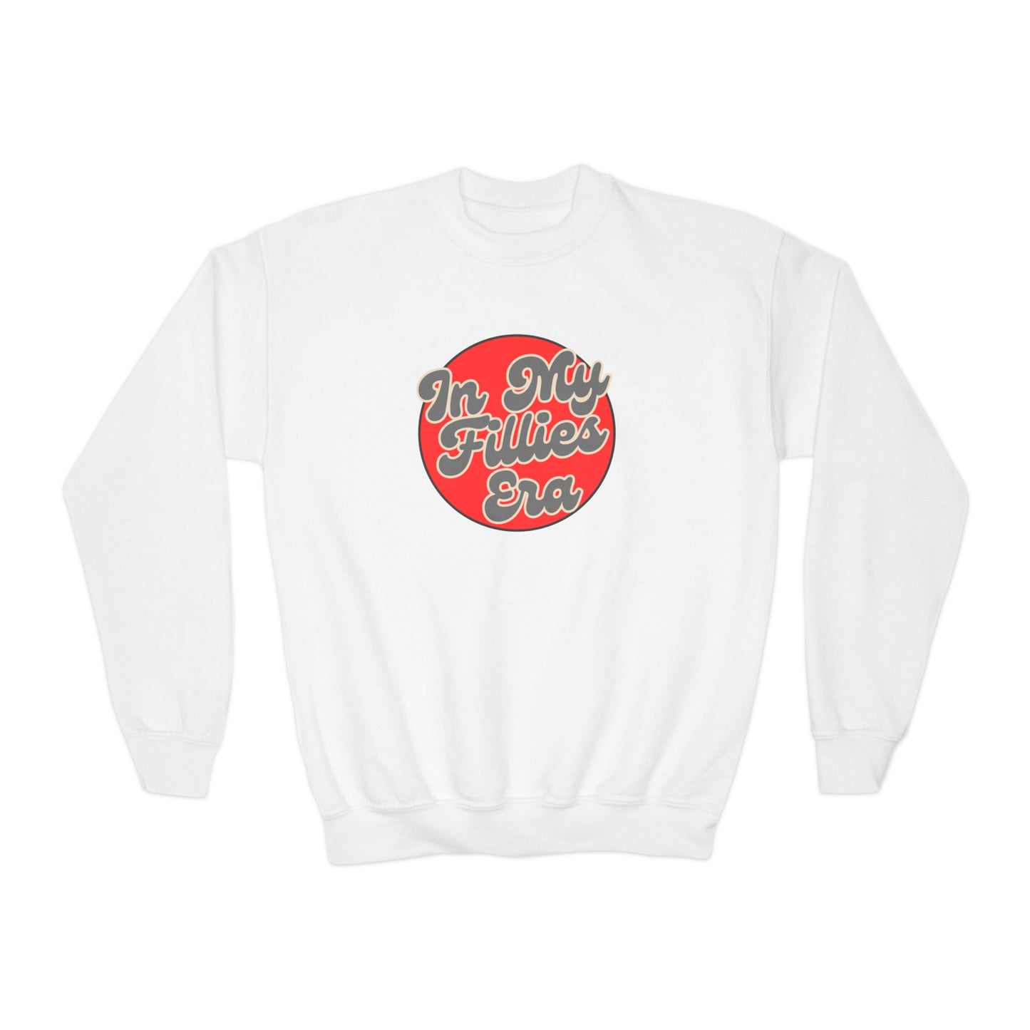 Red In My Fillies Era Youth Crewneck Sweatshirt