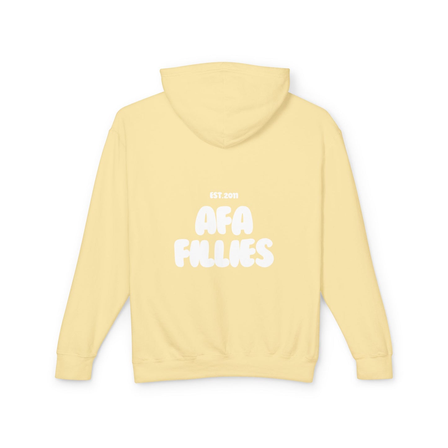 AFA Bubble Font Unisex Lightweight Hooded Sweatshirt-No Front Pocket