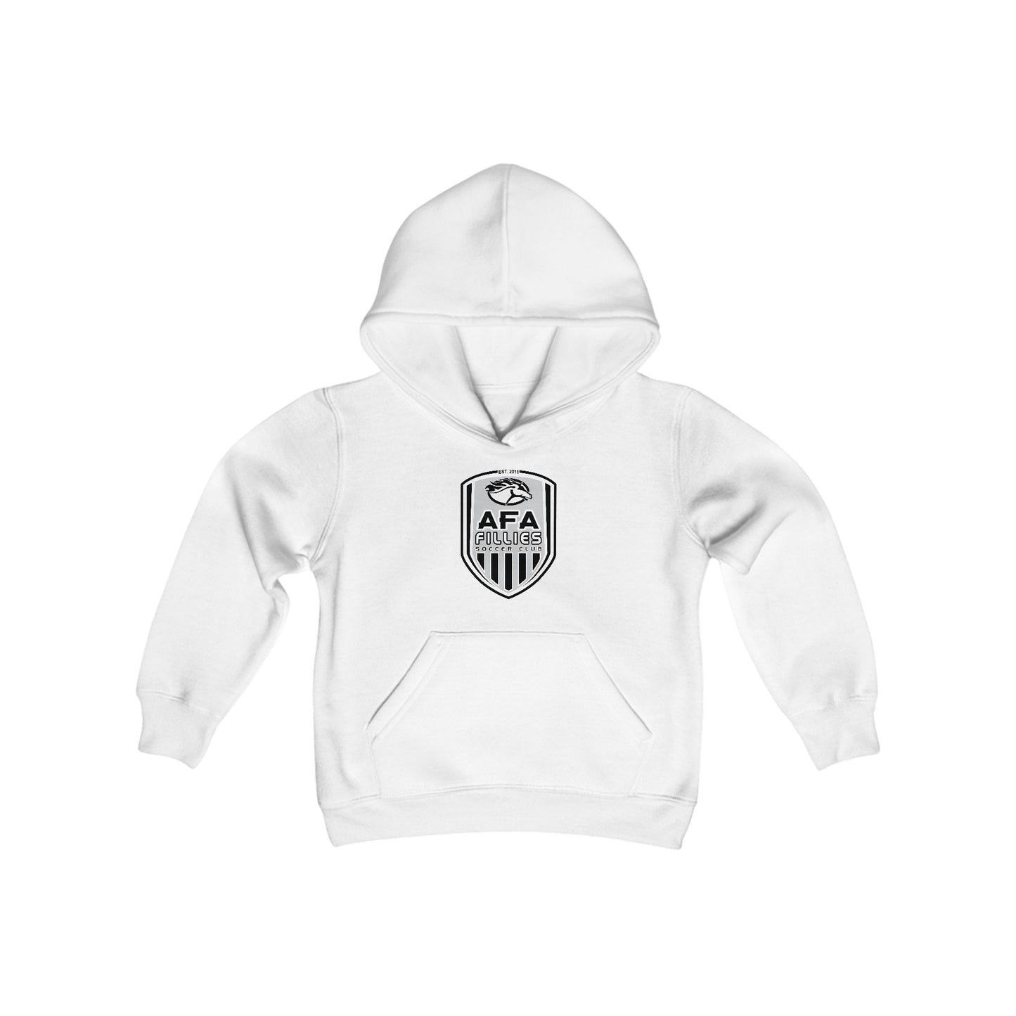 Youth Fillies Shield Heavy Blend Hooded Sweatshirt