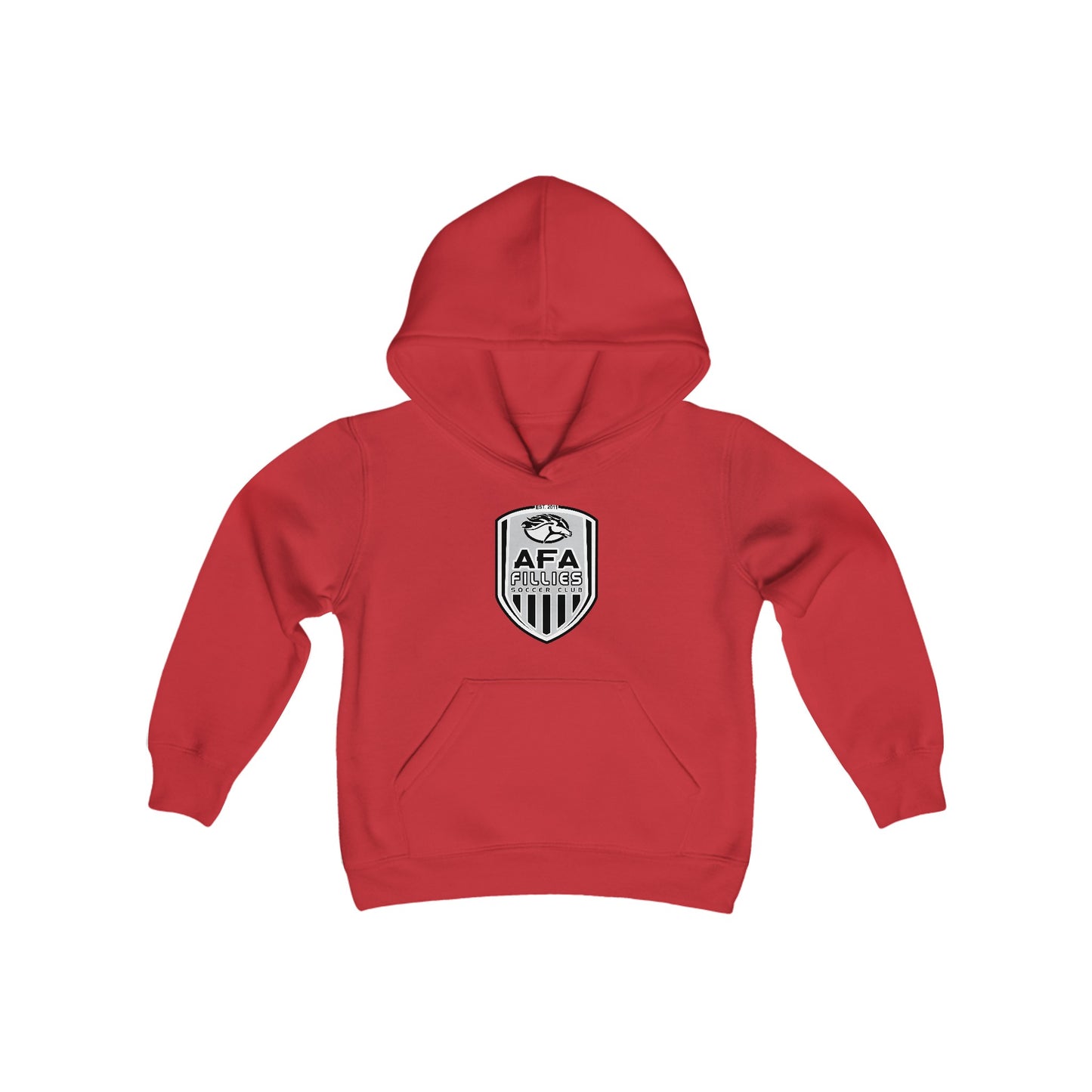 Youth Fillies Shield Heavy Blend Hooded Sweatshirt