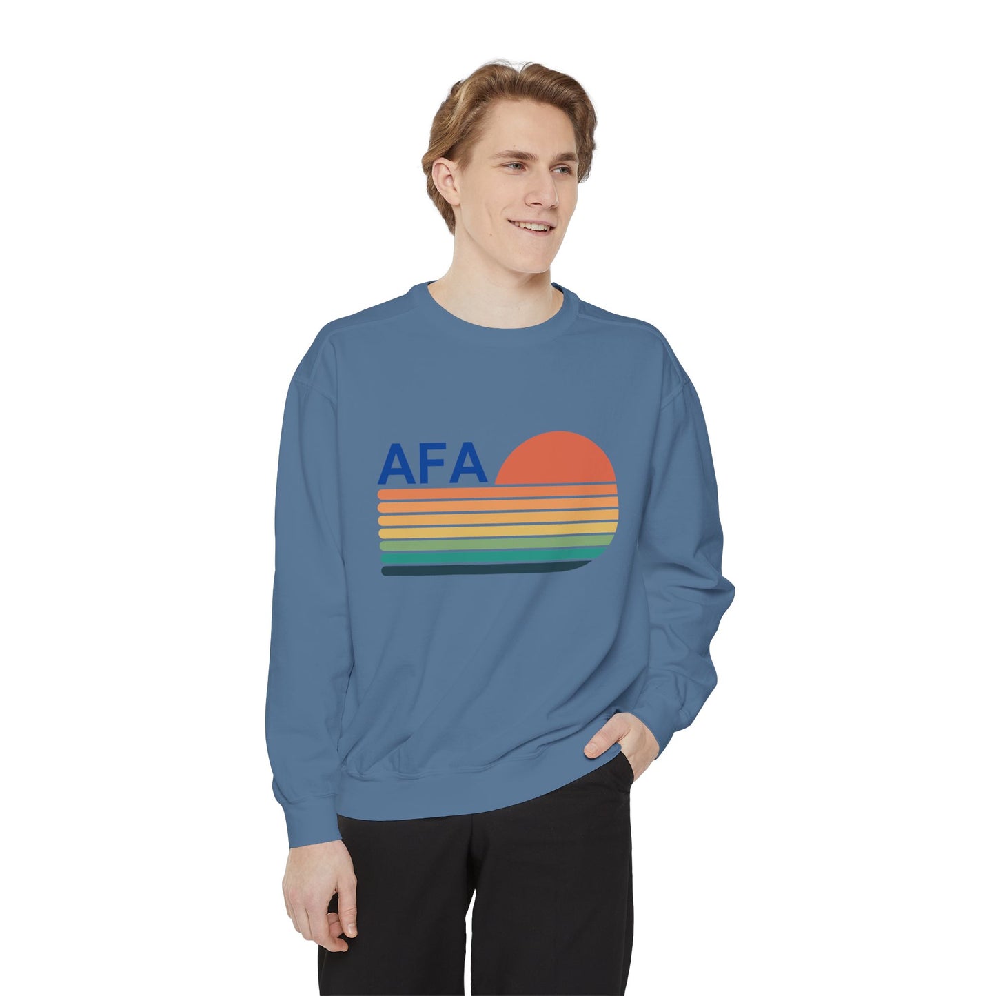 AFA Retro Sunset Gradient Aviator Sweatshirt