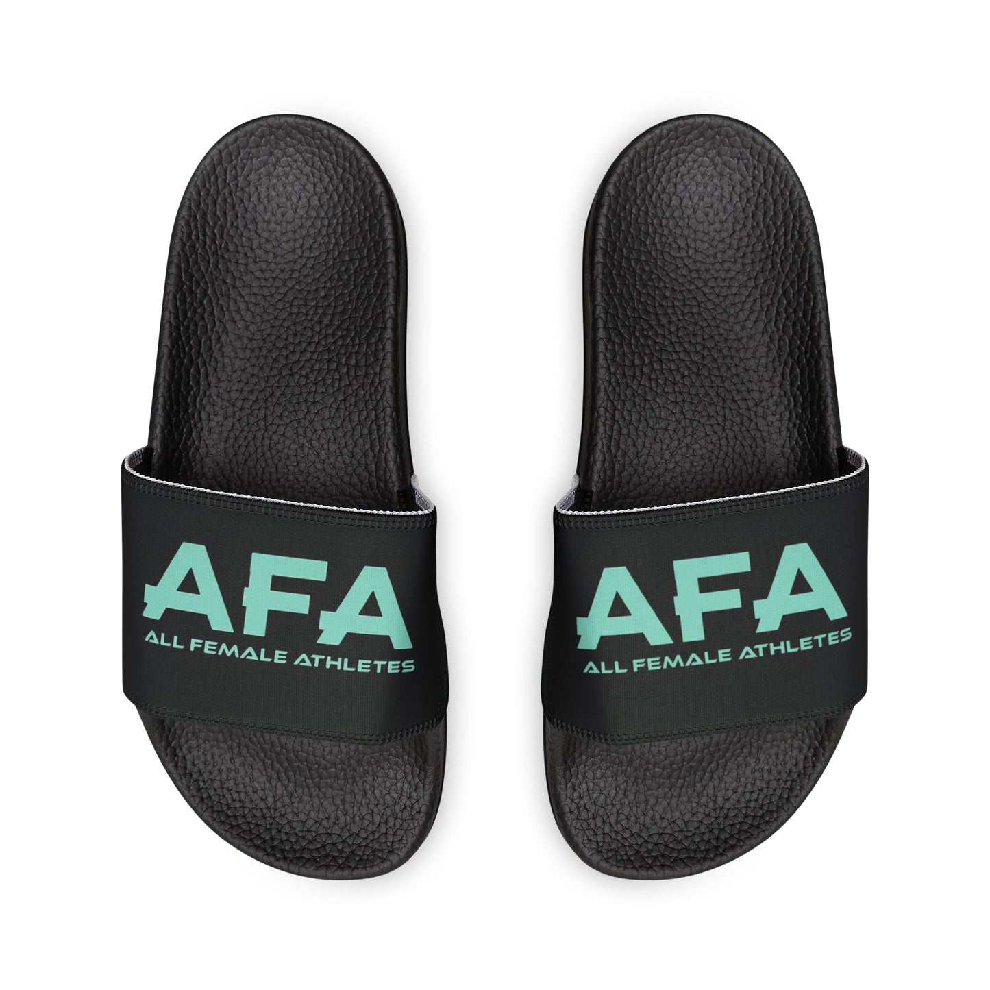 Light Green All Female Athletes Men's PU Slide Sandals