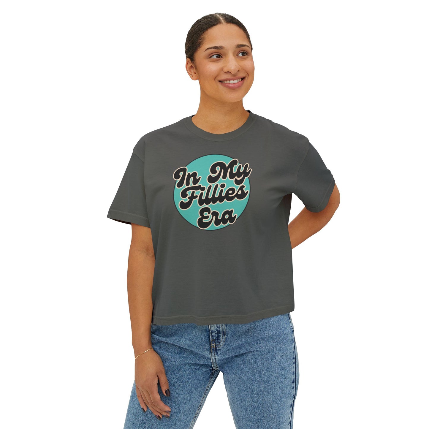 Light Green In My Fillies Era Women's Boxy Tee