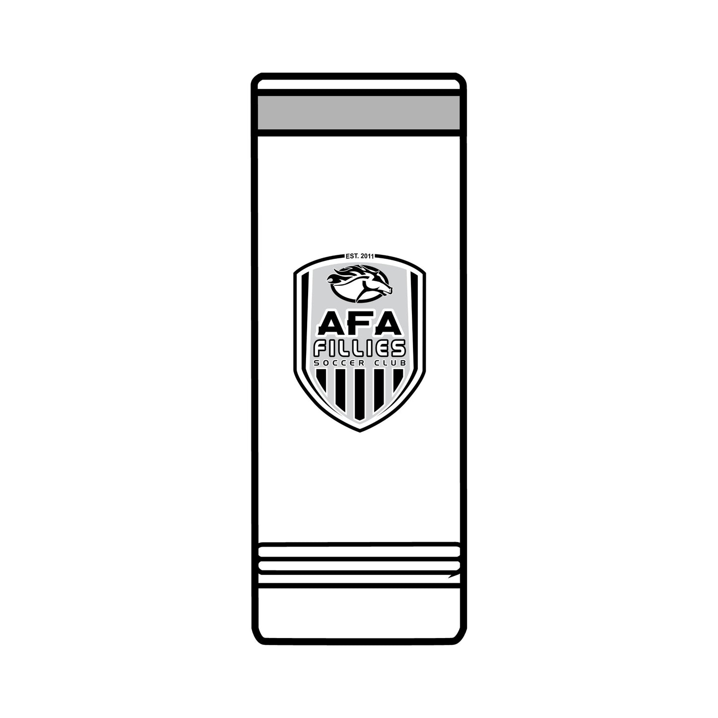 AFA Fillies Shield Skinny Tumbler, 22oz