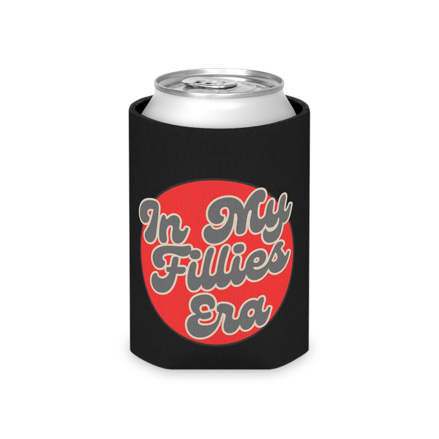 Red Circular In My Fillies Era Can Cooler/Koozie