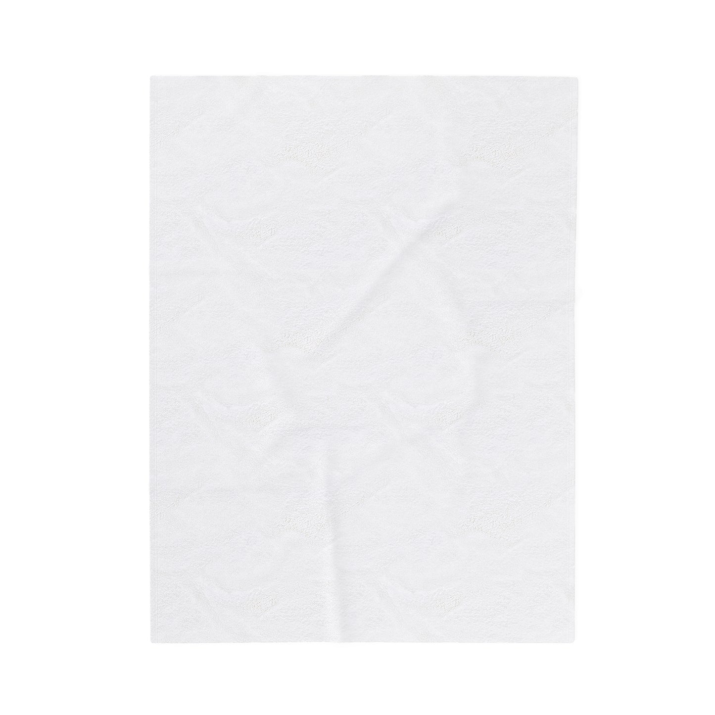 White AFA Velveteen Plush Blanket