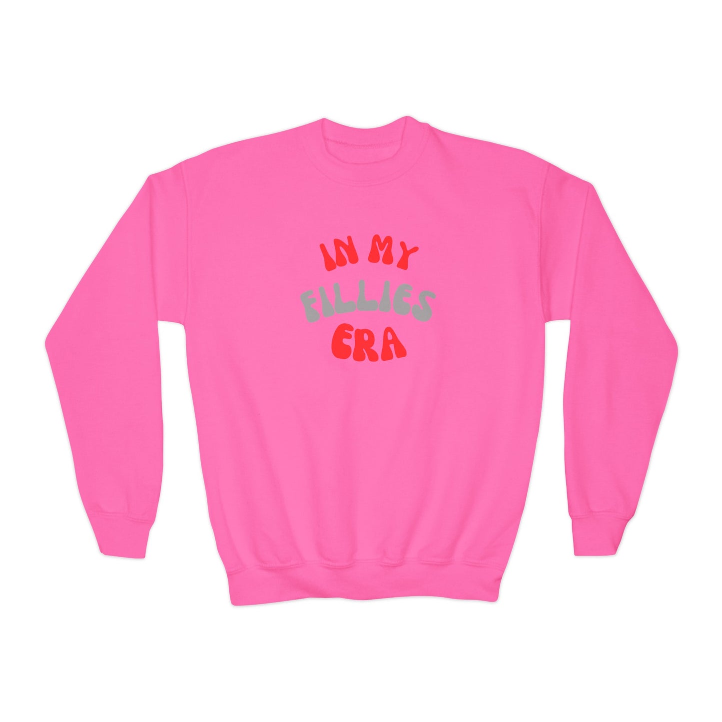 Red In My Fillies Era Youth Crewneck Sweatshirt