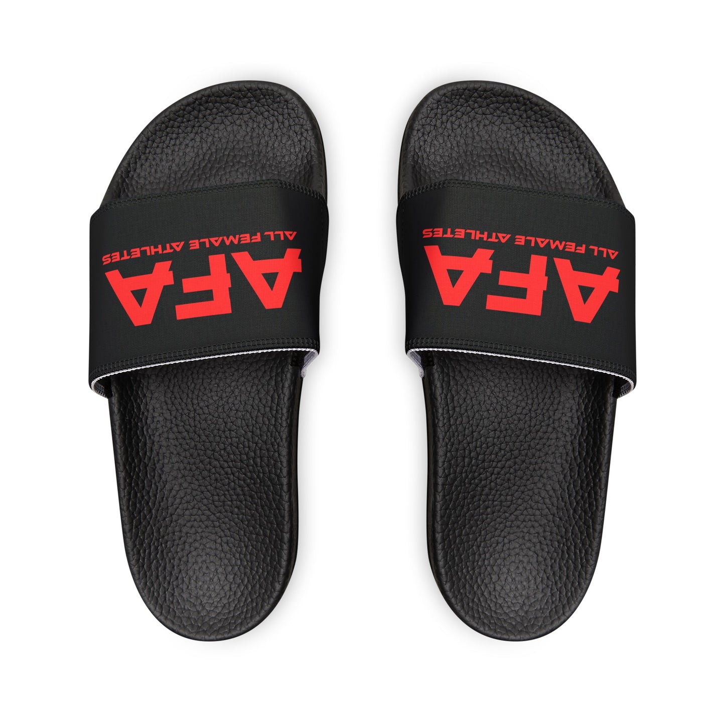 Red All Female Athletes Women's PU Slide Sandals