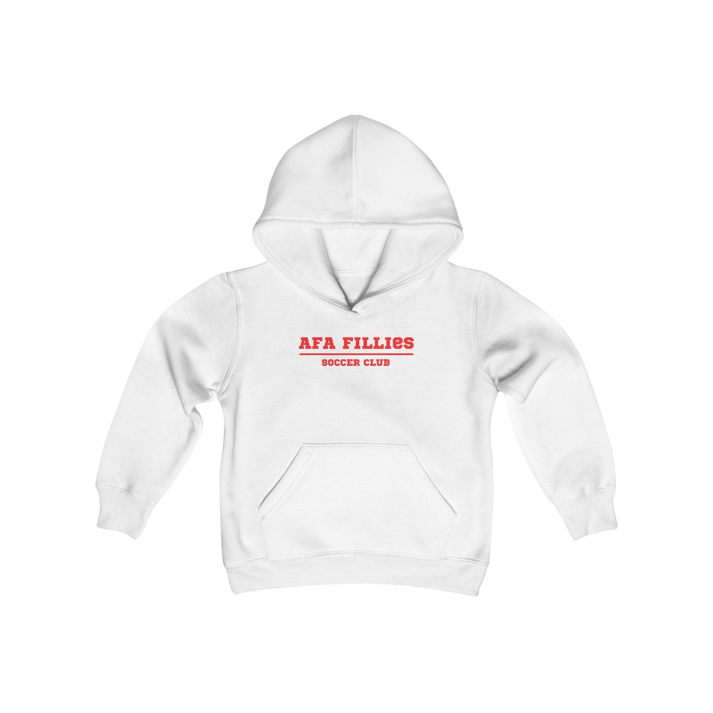 Red AFA Youth Heavy Blend Hooded Sweatshirt