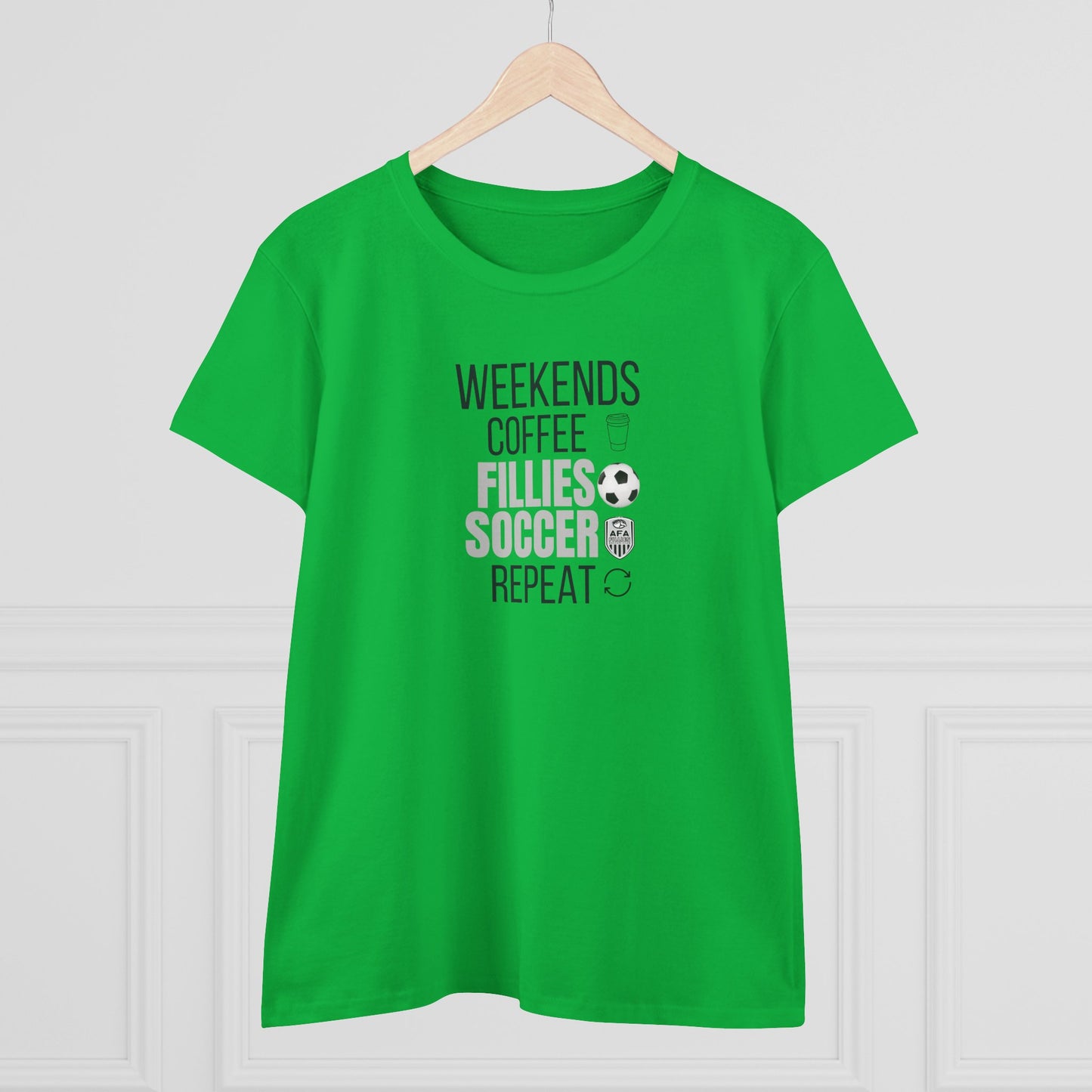 Weekends, Coffee, Fillies Soccer, Repeat Soccer Mom Tee