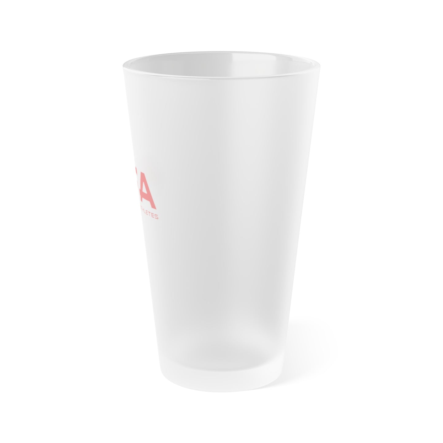 Red All Female Athletes Frosted Pint Glass, 16oz