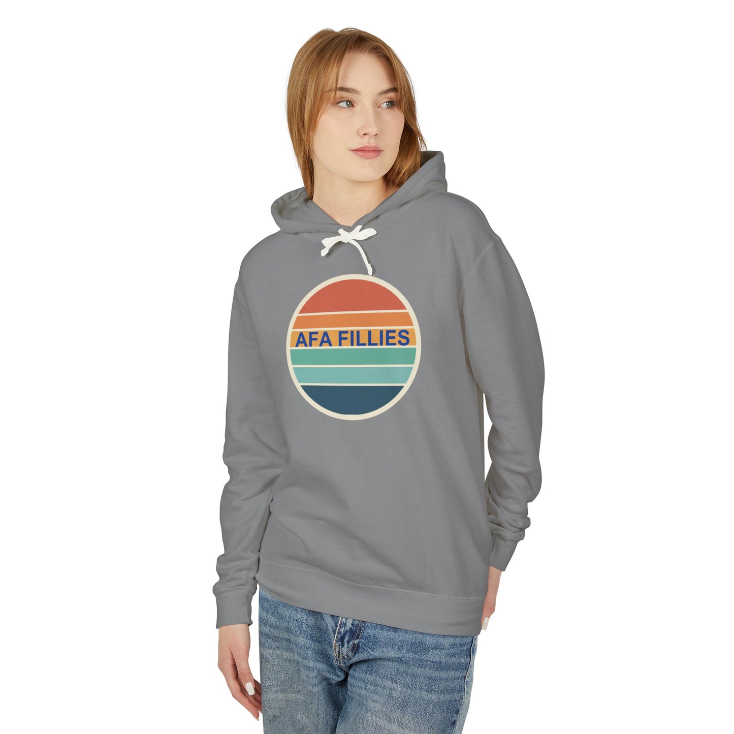 AFA Fillies Retro Aviator Design Lightweight Hoodie - No Front Pocket