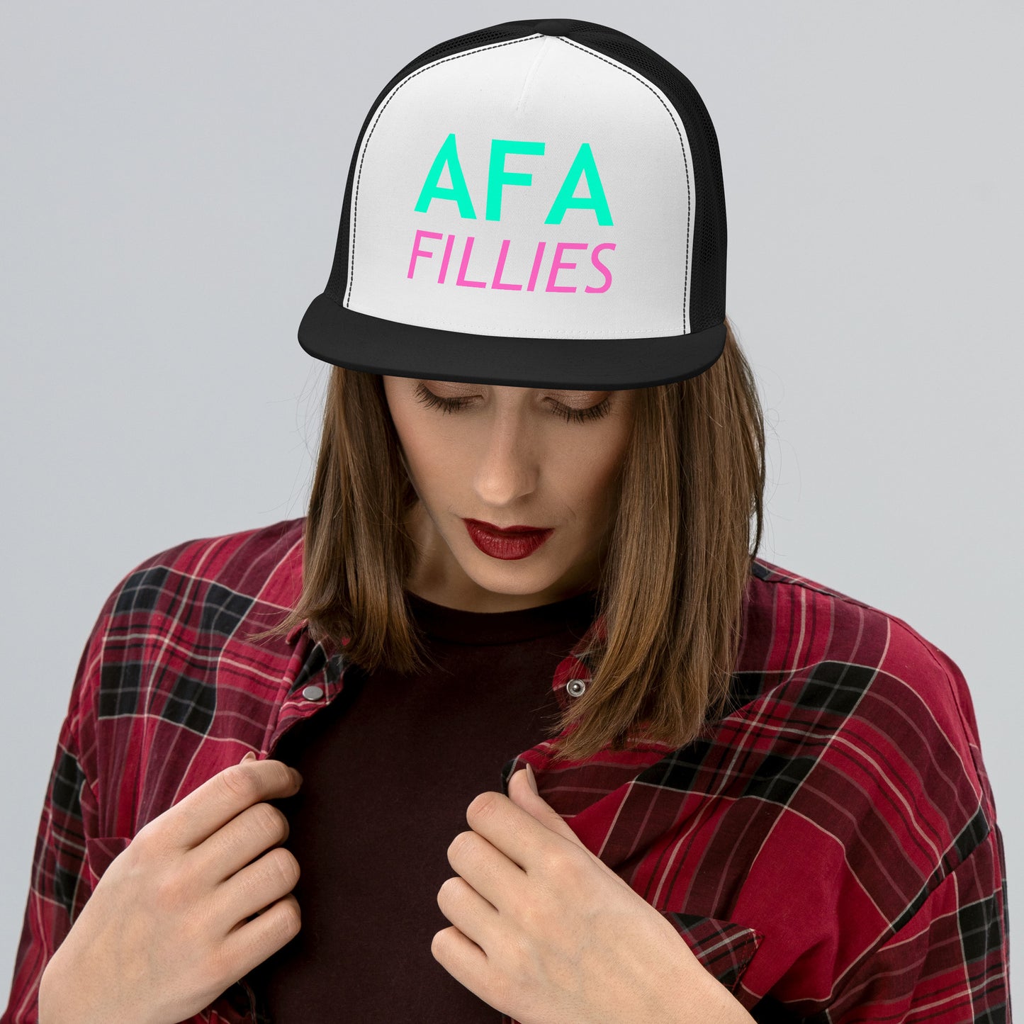 Light Green/Pink AFA Fillies Trucker Cap