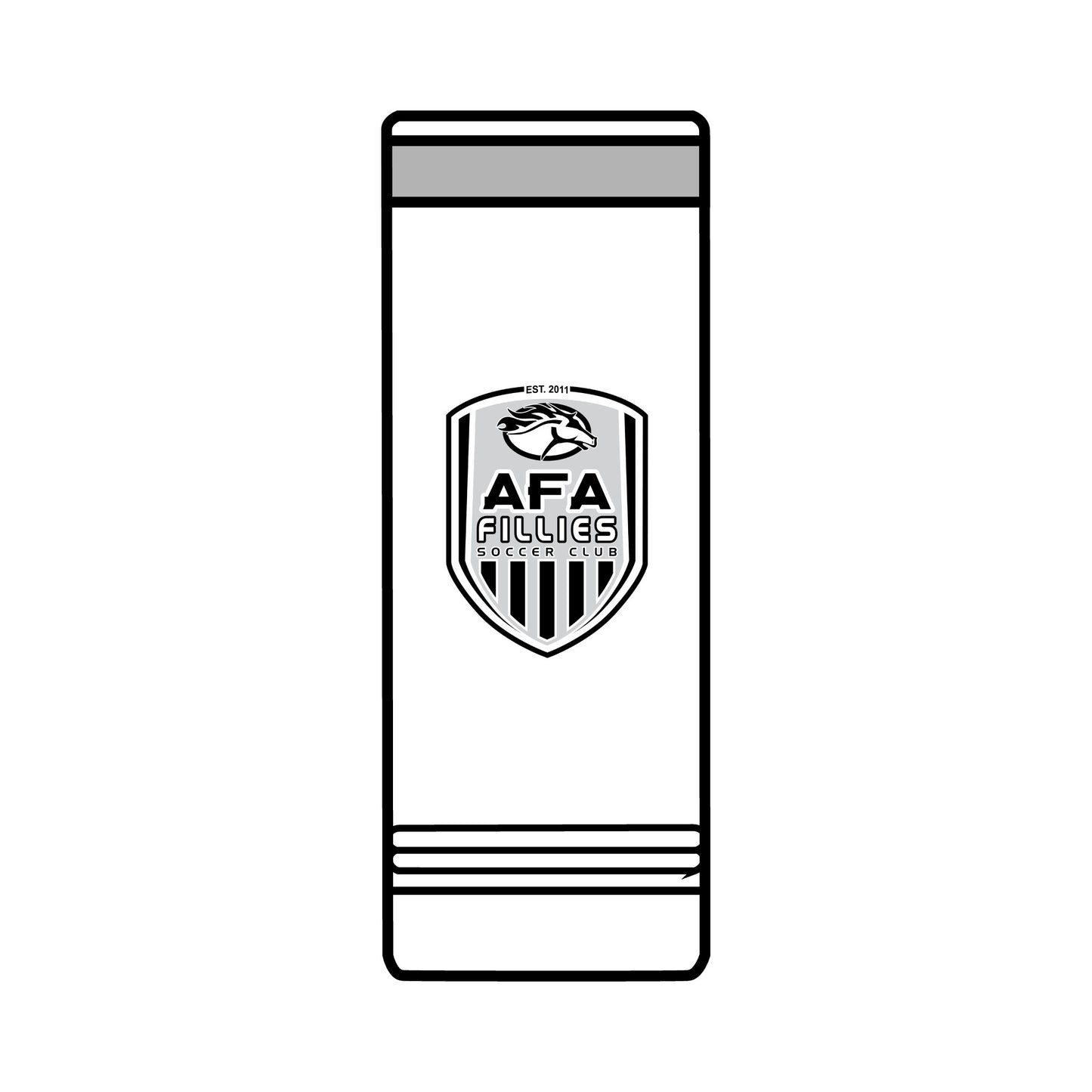 AFA Fillies Shield Skinny Tumbler, 22oz